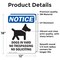 Signmission Dogs In Yard No Trespassing Sign, Vinyl Decal, 12in W x 18in L, 2PK OS-2PACK-NS-D-1218-V-11441 - alternate 6